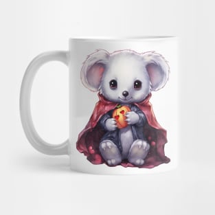 Cartoon Koala in Dracula Costume Mug